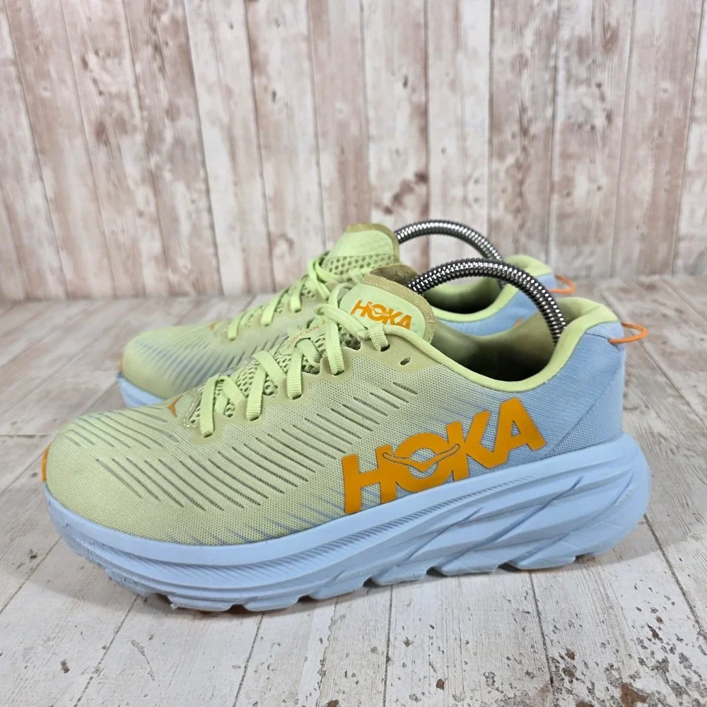 Hoka One One Rincon 3 Wide Women 9D Running Shoes Blue Green 1121371 BSSNG